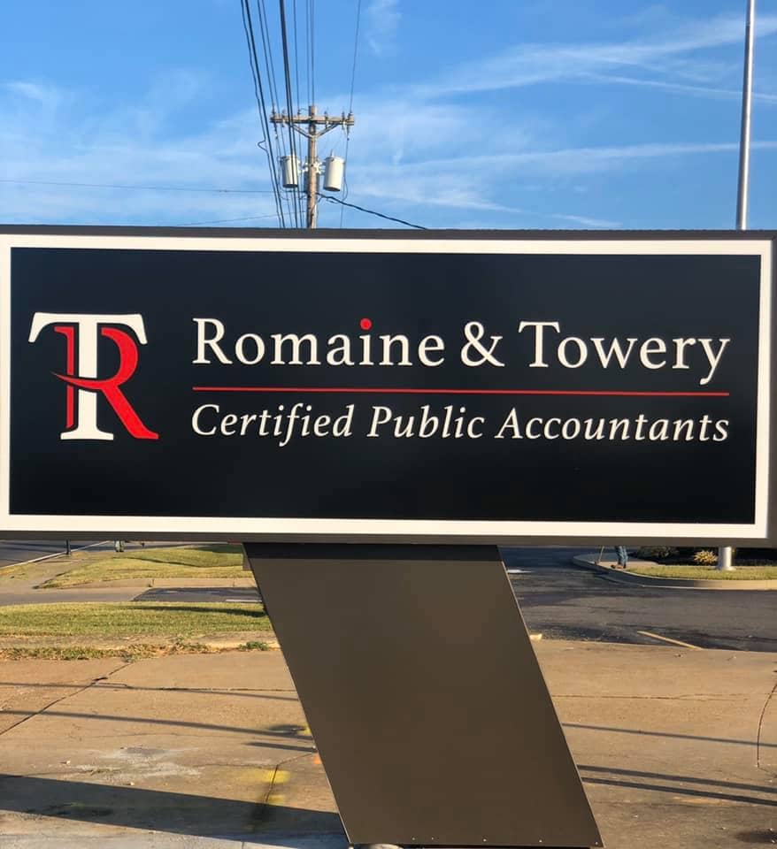 romaine-and-towery-sign